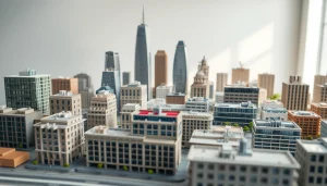 Architekturmodellbau Bielefeld mit detaillierten Miniaturgebäuden und einzigartiger Gestaltung.