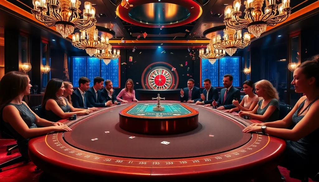 Experience luxury gaming at the S88 poker table with vibrant players and winning moments.