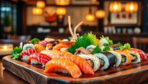 Nikmati slot depo 1k dengan berbagai pilihan sushi segar dalam suasana restoran Jepang.