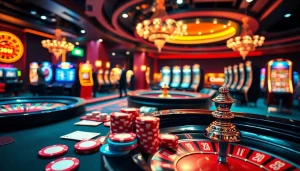Engaging players in a thrilling casino atmosphere showcasing i9bet com with vibrant tables and poker chips.