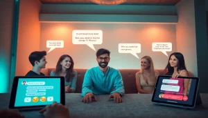 Engaging NSFW AI chatbots showcasing interactive avatars and playful dialogues.