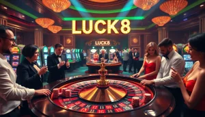 Experience the thrill of winning at LUCK8 with vibrant casino games and elegant ambiance.
