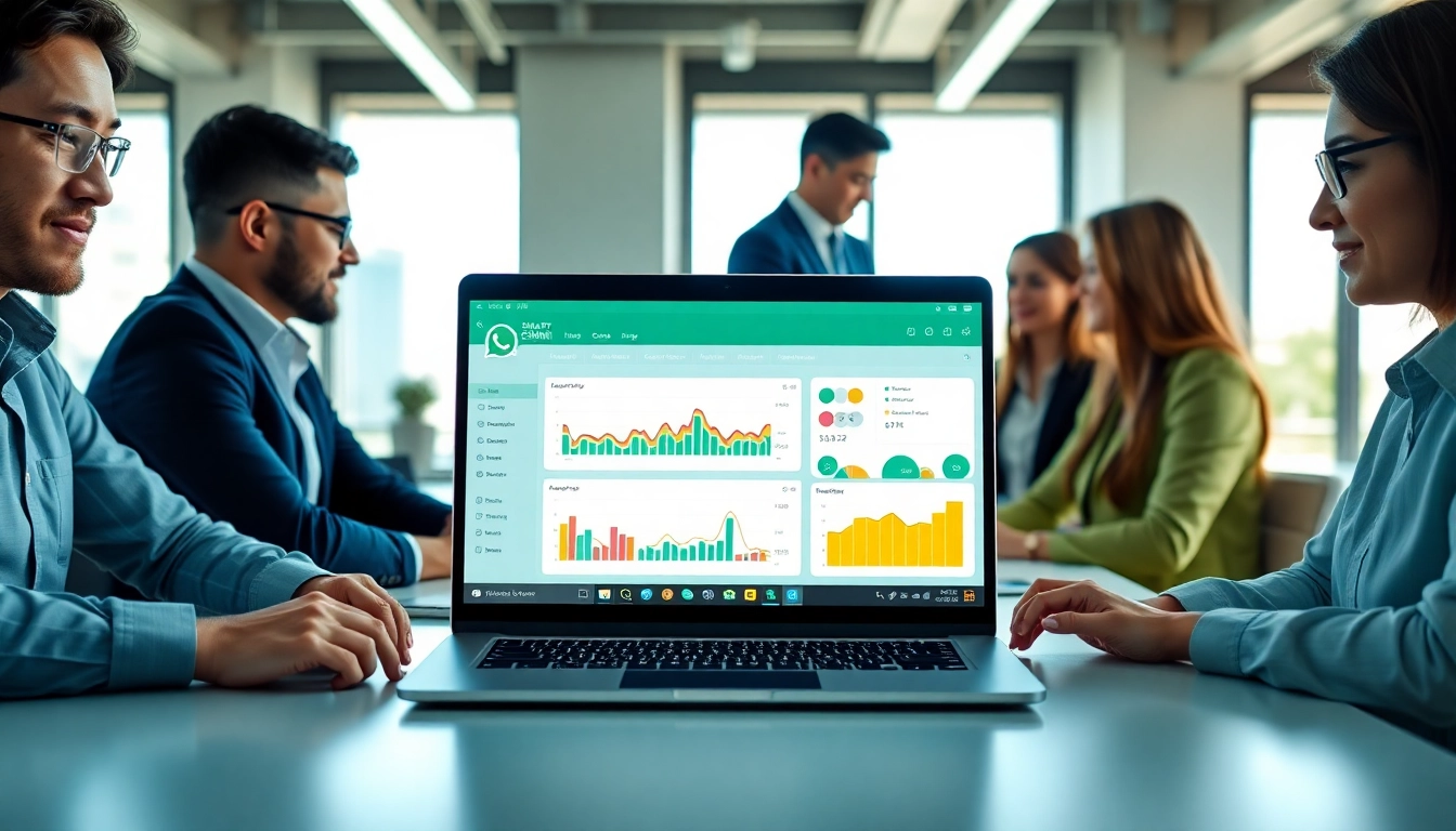 Utilize WhatsApp Smart CRM for effective team collaboration in a professional setting.