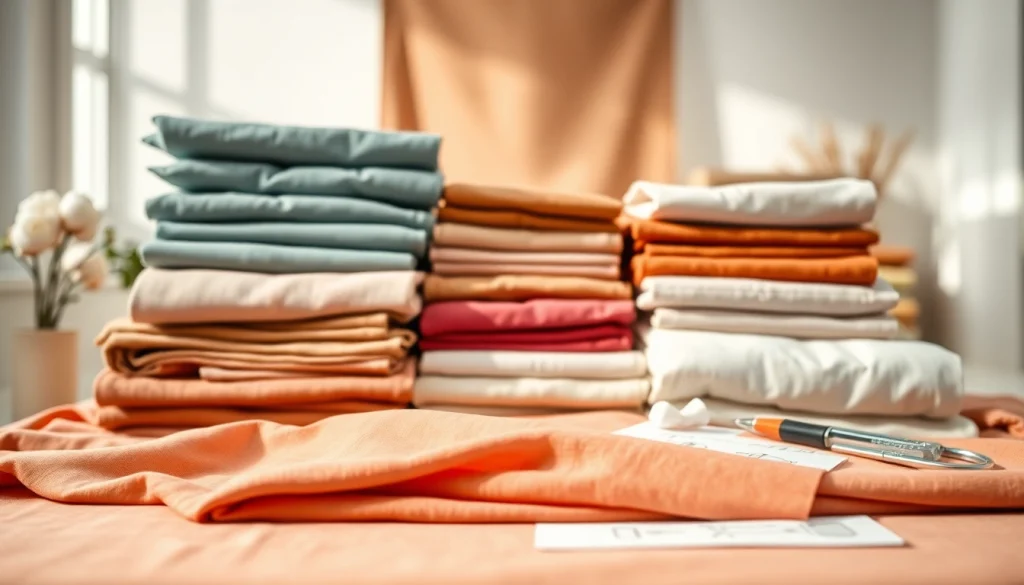 Bekijk goedkope katoen die perfect is voor creatieve projecten in een heldere studio.