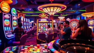 Mesin slot MABAR88 Spin yang menarik pemain dengan visual berwarna-warni dan atmosfer kemenangan.