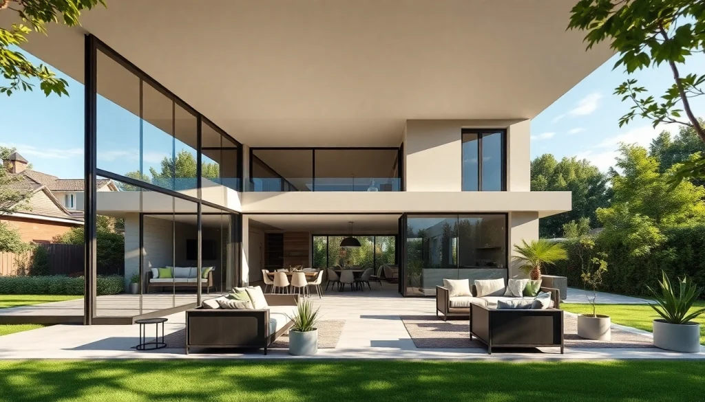 Contemporary Home Expansion featuring seamless indoor-outdoor living with modern architecture.